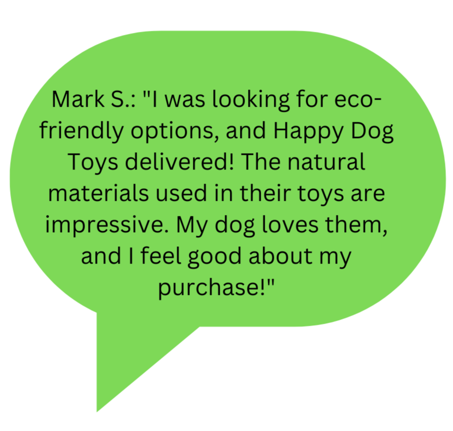 green speechbubble with feedback text in, the text reads: