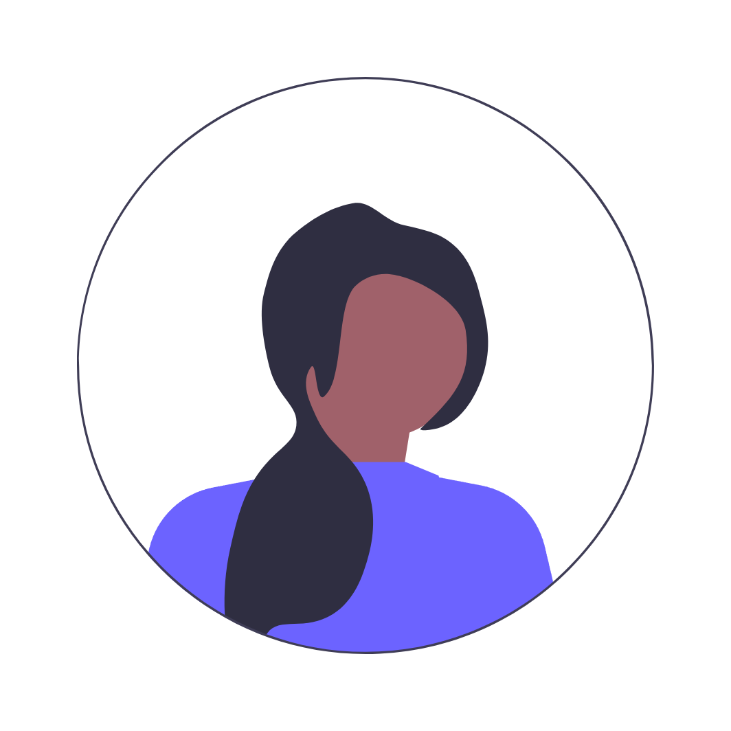 A darker skin tone female profile icon